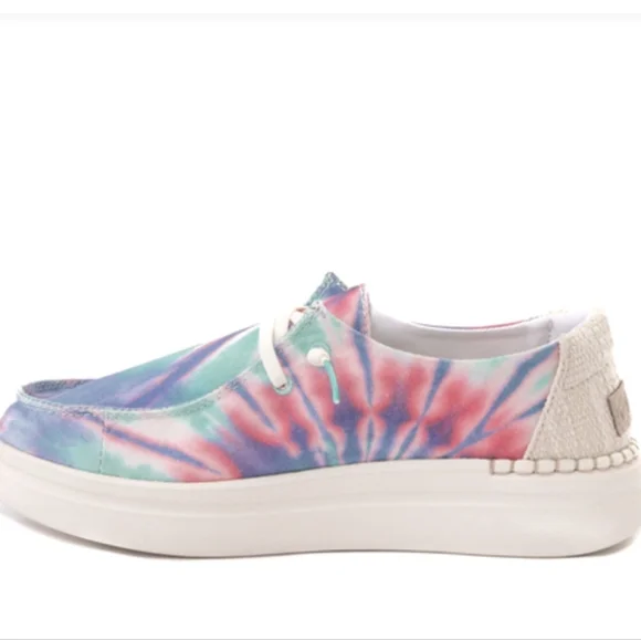 HEY DUDE WENDY RISE PLATFORM CANDY TIE DYE - Picture 6 of 6